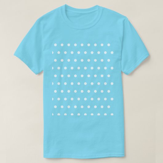 Polka Dot T - Shirt (Aqua & White) (Design vorne)