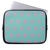 Polka Dot Tablet Case (Aqua & Pink) (Vorderseite)