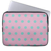 Polka Dot Tablet Case (Pink & Aqua) (Vorderseite)