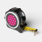 Polka Dot Tape Measure (Hot Pink & Gray) Maßband (Winkel)