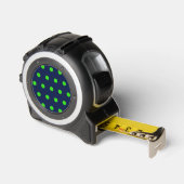 Polka Dot Tape Measure (Navy Blue & Lime Green) Maßband (Winkel)