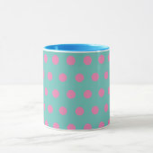 Polka Dot Tasse (Aqua & Pink) (Zentrum)