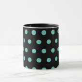 Polka Dot Tasse (Black & Aqua) (Zentrum)