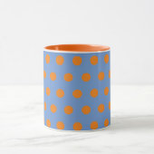 Polka Dot Tasse (Denim Blue & Orange) (Zentrum)