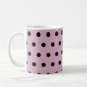 Polka Dot Tasse (rosa und schwarz) (Links)