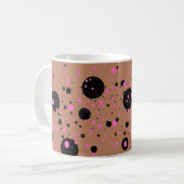 Polka Dot Tasse - Stilvoller Kaffee Cup (Vorderseite Links)