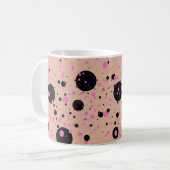 Polka Dot Tasse - Stilvoller Kaffee Cup (Vorderseite Links)