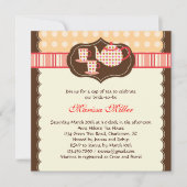 Polka Dot Tea Pot Bridal Dusche Einladung (Vorderseite)