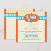 Polka Dot Tea Pot Bridal Dusche Einladung (Vorne/Hinten)