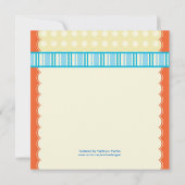 Polka Dot Tea Pot Bridal Dusche Einladung (Rückseite)