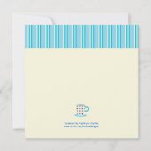 Polka Dot Tea Pot Bridal Dusche Einladung (Rückseite)