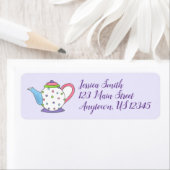 Polka Dot Tea Pot Teapot Labels (Insitu)