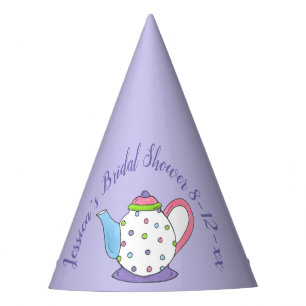 Polka Dot Teapot Nachmittag Tea Bridal Babydusche Partyhütchen