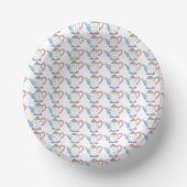 Polka Dot Tee Party Pot Teapot Napkins Pappteller (Vorderseite)
