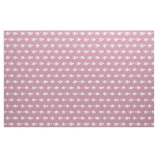 Polka Dot Tee Pot Pink Stoff (Yard (91,4 cm))