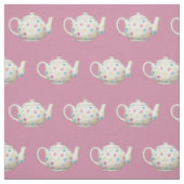 Polka Dot Tee Pot Pink Stoff (Muster)