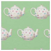 Polka Dot Tee Pot Stoff (Nahaufnahme)