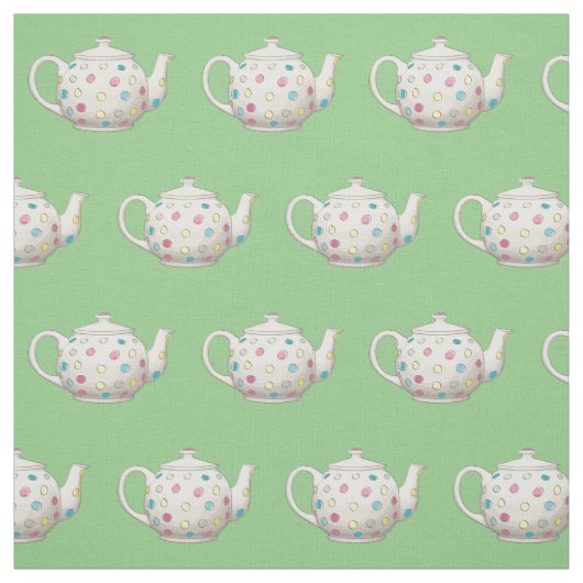 Polka Dot Tee Pot Stoff (Muster)
