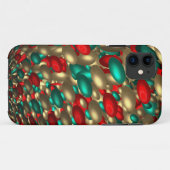 Polka dot textur abstrakte Fraktal art Case-Mate iPhone Hülle (Rückseite (Horizontal))