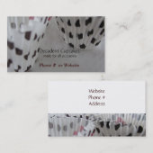 Polka Dot Themed Cupcakes Visitenkarte (Vorne/Hinten)