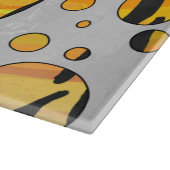 Polka Dot Tiger Black and Orange Print Schneidebrett (Ecke)