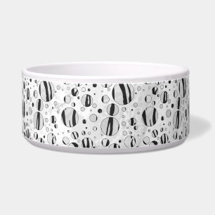 Polka Dot Tiger Black and White Print Napf