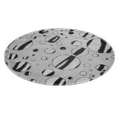 Polka Dot Tiger Black and White Print Schneidebrett (Ecke)
