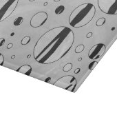 Polka Dot Tiger Black and White Print Schneidebrett (Ecke)