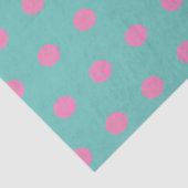 Polka Dot Tissue (Aqua & Pink) Seidenpapier (Ausschnitt)