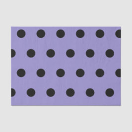 Polka Dot Tissue Paper (Lavendel & Schwarz) Seidenpapier