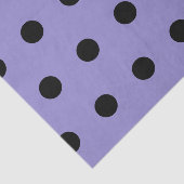 Polka Dot Tissue Paper (Lavendel & Schwarz) Seidenpapier (Ausschnitt)
