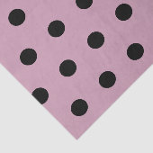 Polka Dot Tissue Paper (rosa und schwarz) Seidenpapier (Ausschnitt)