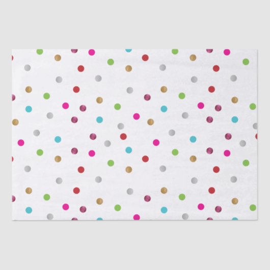 Polka Dot Tissue Paper Seidenpapier (Vorderseite)