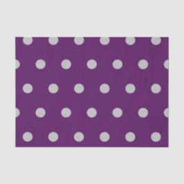 Polka Dot Tissue (Plum & Silver) Seidenpapier