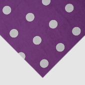 Polka Dot Tissue (Plum & Silver) Seidenpapier (Ausschnitt)