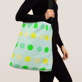 Polka Dot Tote Bag Tragetaschen Mit Langen Trägern (Von Nahem)