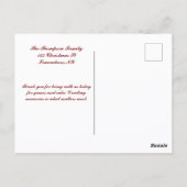 Polka Dot Tree Christmas Party Postkarte (Rückseite)