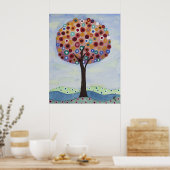 Polka Dot Tree von Heather Saulsbury Poster (Küche)