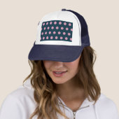 Polka Dot Trucker Hat (Midnight Blue & Soft Pink) Truckerkappe (Beispiel)