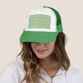 Polka Dot Trucker Hat (Sage Green & Pastel Pink) Truckerkappe (Beispiel)