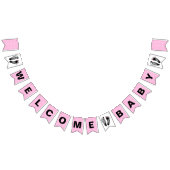 Polka Dot und Baby Footprints Wimpelkette (Alle)