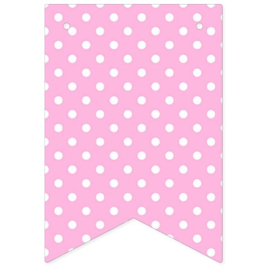 Polka Dot und Baby Footprints Wimpelkette (Erste Fahne)