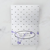 Polka Dot und Bänder Karte (Innenseite)