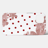 Polka Dot und Blumenmuster Case-Mate iPhone Hülle (Rückseite (Horizontal))
