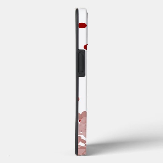 Polka Dot und Blumenmuster Case-Mate iPhone Hülle (Rückseite / Rechts)