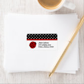 Polka Dot und Lady Bug Address Labels Adressaufkleber (Insitu)