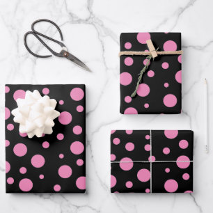 Polka Dot verschenken Wrap beliebige Farbpunkte HA Geschenkpapier Set