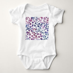 Polka Dot Wasserfarbe: Geometrisch Nahtlos. Baby Strampler