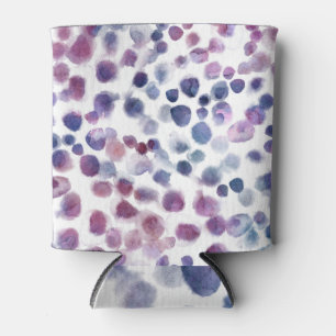 Polka Dot Wasserfarbe: Geometrisch Nahtlos. Dosenkühler