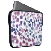 Polka Dot Wasserfarbe: Geometrisch Nahtlos. Laptopschutzhülle (Vorne Rechts)